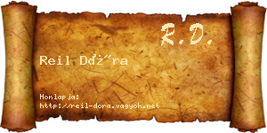 Reil Dóra névjegykártya
